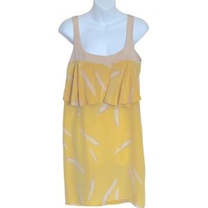 Karen Zambos Vintage Couture Silk Feather Dress Size Small